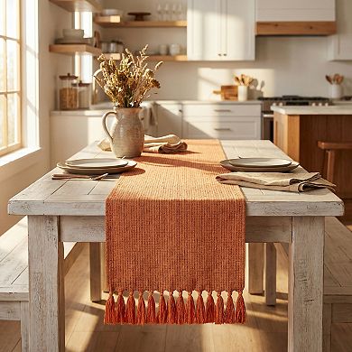 Table Runner for Kitchen Decor Birthday Decoration Washable Polyester Kitchen Runner 13x108.3in