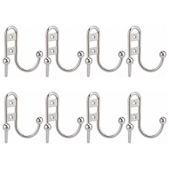 Utility Hooks 8 pc Metal Durable Hooks Multi Purpose Wall Hooks2.8x2.6in