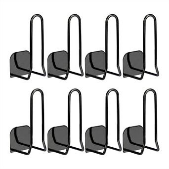 Utility Hooks 8 pc Metal Durable Hooks Wall Hooks for Hanging Adhesive Hooks1.7x4.4in