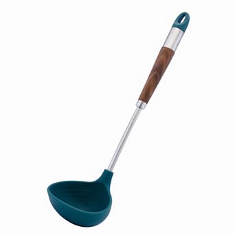 1 pc Cooking Spoon Silicone Spoon for Non Stick Heat Resistant Kitchen Spoon 14.3x3.8in