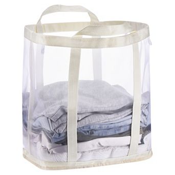 1 pc Collapsible Laundry Basket,Mesh Hamper with Handles