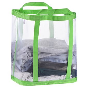 1 pc Collapsible Laundry Basket,Mesh Hamper with Handles