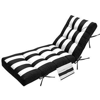 Chaise Lounge Chair Cushion for Outdoor Furniture, Pool, Balcony, Beach, Lawn, Deck, Resort