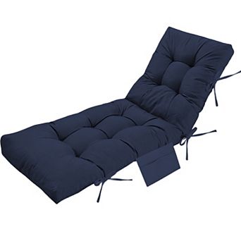 Chaise Lounge Chair Cushion for Outdoor Furniture, Pool, Balcony, Beach, Lawn, Deck, Resort
