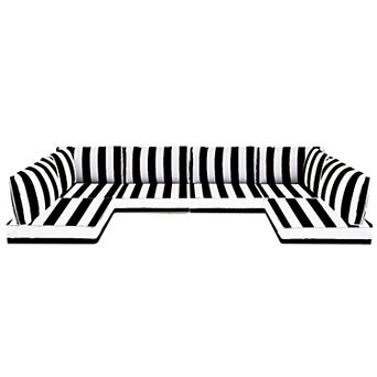 14 pc Outdoor Cushions for Patio Furniture Sectional Couch Cushions Replacement Sofa Cushions