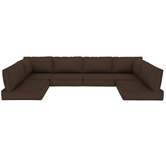 14 pc Outdoor Cushions for Patio Furniture Sectional Couch Cushions Replacement Sofa Cushions