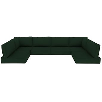 14 pc Outdoor Cushions for Patio Furniture Sectional Couch Cushions Replacement Sofa Cushions