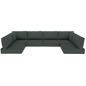 14 pc Outdoor Cushions for Patio Furniture Sectional Couch Cushions Replacement Sofa Cushions