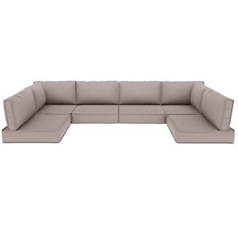 14 pc Outdoor Cushions for Patio Furniture Sectional Couch Cushions Replacement Sofa Cushions