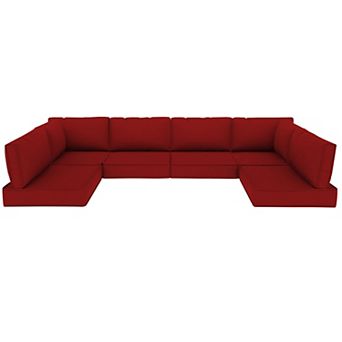 14 pc Outdoor Cushions for Patio Furniture Sectional Couch Cushions Replacement Sofa Cushions