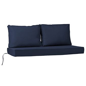 Outdoor Loveseat Cushion 48X24X5 in Patio Waterproof Bench Swing Seat Cushions for Porch Graden