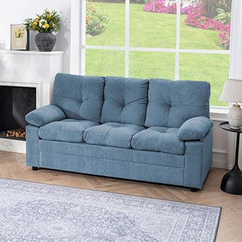 75.59" Modern Chenille Fabric Sofa