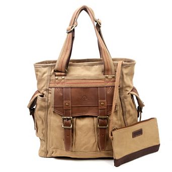 Tsd Brand Turtle Ridge Canvas Tote