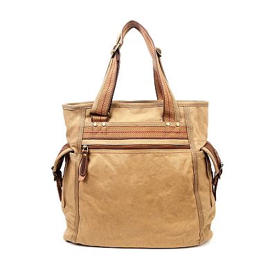 Tsd Brand Turtle Ridge Canvas Tote