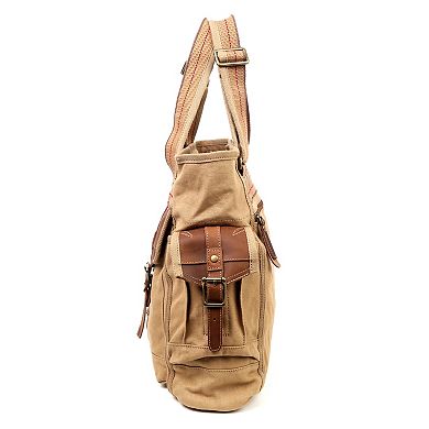 Tsd Brand Turtle Ridge Canvas Tote