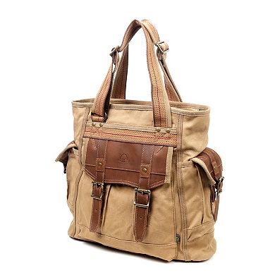Tsd Brand Turtle Ridge Canvas Tote