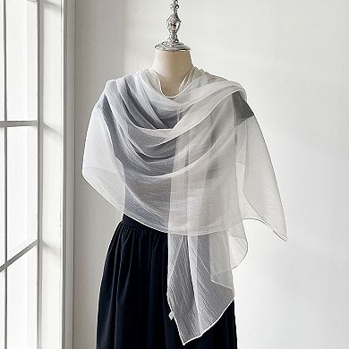 Women Lightweight Solid Color Fashion Scarf Elegant Long Wrap Shawl