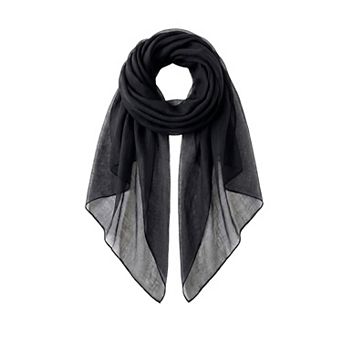 Women Lightweight Solid Color Fashion Scarf Elegant Long Wrap Shawl