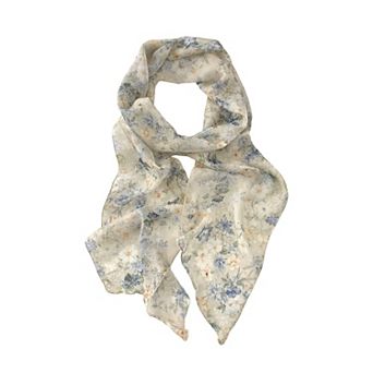 Women Floral Print Lightweight Fashion Scarf Soft Elegant Wrap Shawl