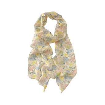 Women Floral Print Lightweight Fashion Scarf Soft Elegant Wrap Shawl