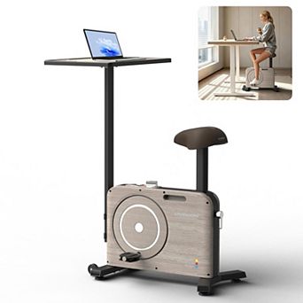 HARISON Exercise Bike with Desktop, Indoor Exercise Bike for Home (HRK-B15W）