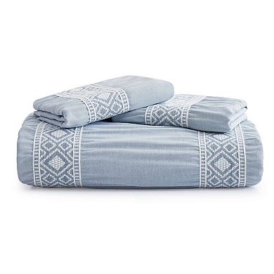 Peace Nest Geometric Lace Duvet Cover Set
