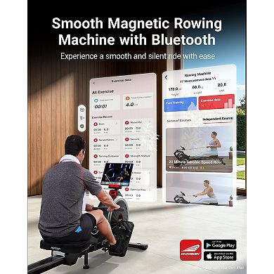 HARISON Rowing Machine for Home, Magnetic Rowing Machine with 16 Resistance Levels (HRK-W11)