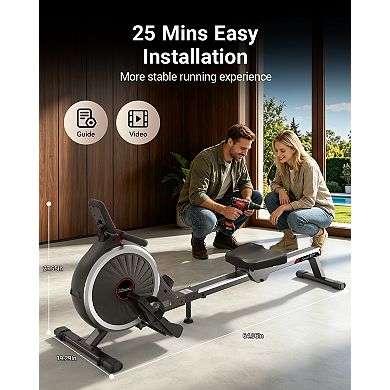 HARISON Rowing Machine for Home, Magnetic Rowing Machine with 16 Resistance Levels (HRK-W11)