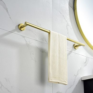 6 Piece Stainless Steel Bathroom Towel Rack Set Wall Mount