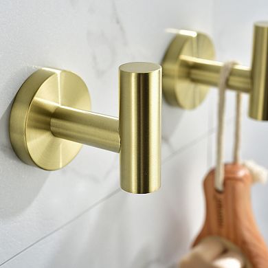 6 Piece Stainless Steel Bathroom Towel Rack Set Wall Mount