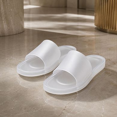 DIANA-1 Minimalist Jelly Open Toe Slide Sandals Slippers