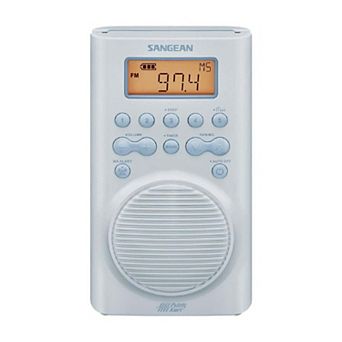 Sangean SG‑100 Waterproof Shower Radio with Rugged Compact Design