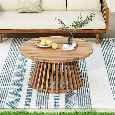 31.5 in. Acacia Wood Patio Coffee Table