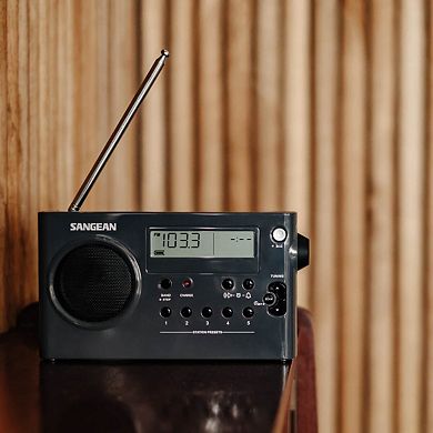 Sangean PR-D7 AM/FM Digital Rechargeable Portable Radio with Digital Tuning
