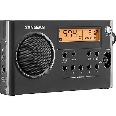 Sangean PR-D7 AM/FM Digital Rechargeable Portable Radio with Digital Tuning