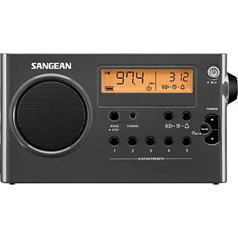 Sangean PR-D7 AM/FM Digital Rechargeable Portable Radio with Digital Tuning