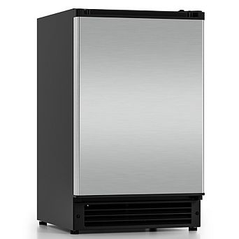 15 in Built-In/Freestanding Ice Maker in Stainless Steel, 15 lbs./Day Crescent Ice