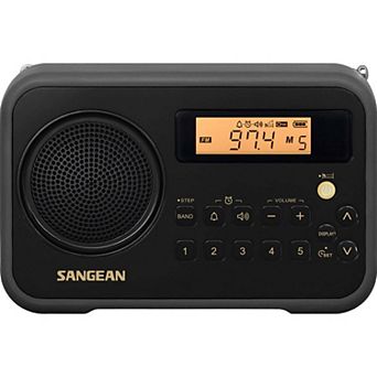 Sangean SG‑104 AM/FM Clock Portable Digital Radio