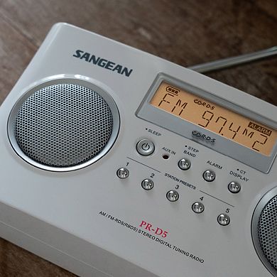 Sangean PR-D5BK AM/FM Portable Radio with Digital Tuning and RDS