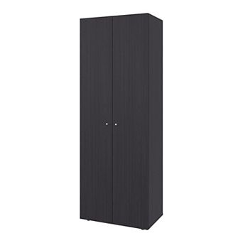 2-Door 4-Shelf Armoire,Modern Freestanding Wardrobe for Bedroom Living Room Home Organization