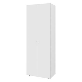 2-Door 4-Shelf Armoire,Modern Freestanding Wardrobe for Bedroom Living Room Home Organization