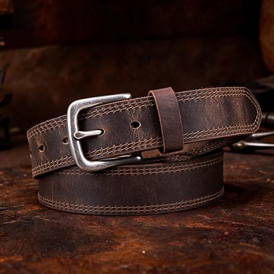 Men's Full Grain Belt, Handmade, Gift Box Included