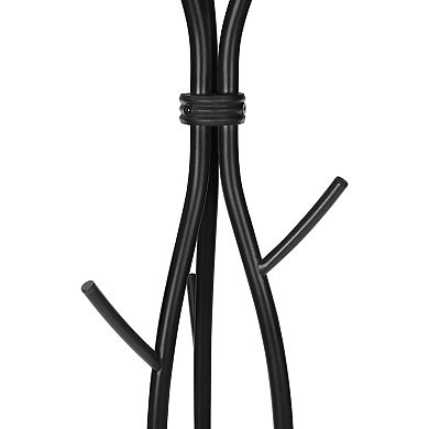 Freestanding Coat Rack, with 8 Hooks, 74" H, Tripod Base for Entryway Bedroom Office Storage