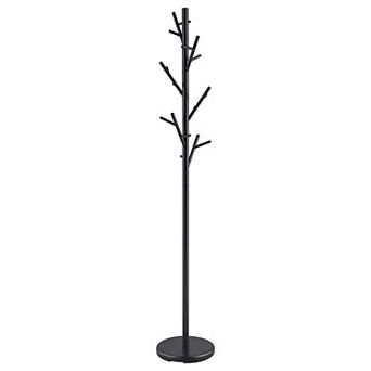 Freestanding Coat Rack, with 18 Hooks, Twig-style Design, for Entryway Living Room Storage & Decor