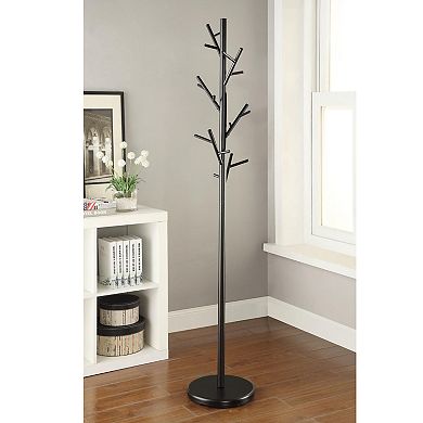 Freestanding Coat Rack, with 18 Hooks, Twig-style Design, for Entryway Living Room Storage & Decor