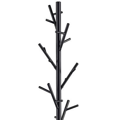 Freestanding Coat Rack, with 18 Hooks, Twig-style Design, for Entryway Living Room Storage & Decor