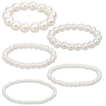Elastic Pearl Bead Bracelet