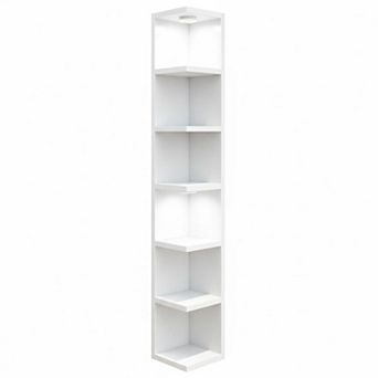 7 tier Wall Mounted Shelf Unit Floating Shelves With LED Lights For Home Decor Organizer Display