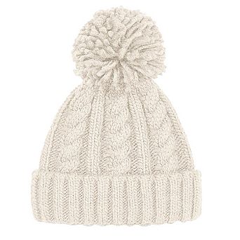 Beechfield Unsiex Adults Cable Knit Melange Beanie