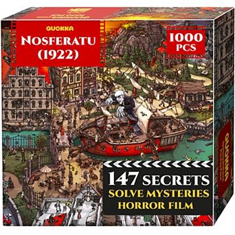 QUOKKA 1000 pc Jigsaw Puzzle for Adults Premium Thick Cardboard, 163 Hidden Mysteries